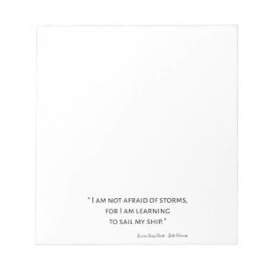 Little Women Quote I - Classic Style Notepad