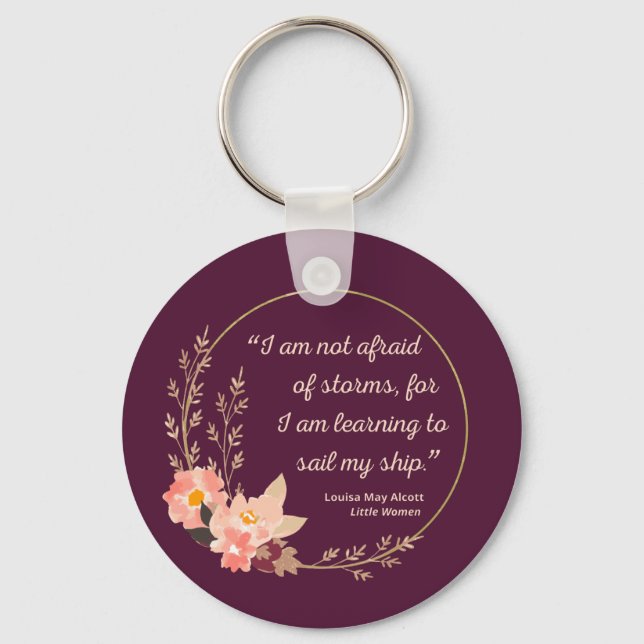 Little Women Quote I - Cute Style Keychain (Front)