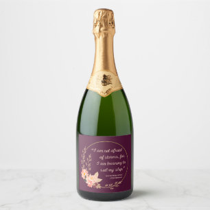 Little Women Quote I - Cute Style Sparkling Wine Label