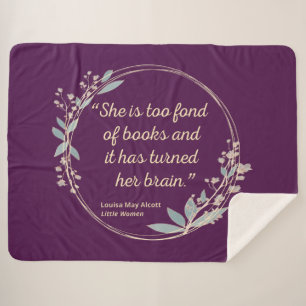 Little Women Quote II - Cute Style Sherpa Blanket