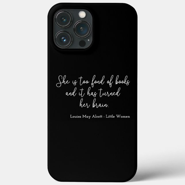 Little Women Quote II - Handwriting Style Case-Mate iPhone Case (Back)