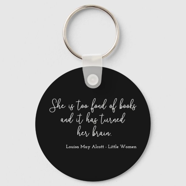Little Women Quote II - Handwriting Style Keychain (Front)