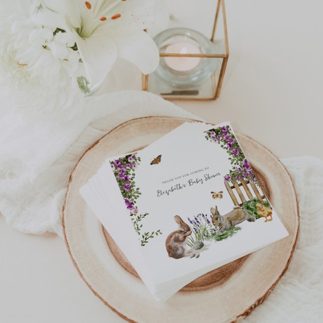 Little Wonders | Spring Garden Baby Shower Napkin (Creator Uploaded)