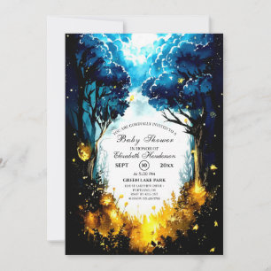 Little Woodland Forest Baby Shower Invitation