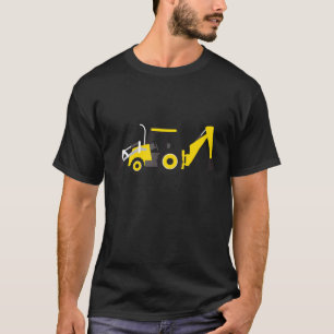 Little Worker Construction Backhoe Tractor T-Shirt