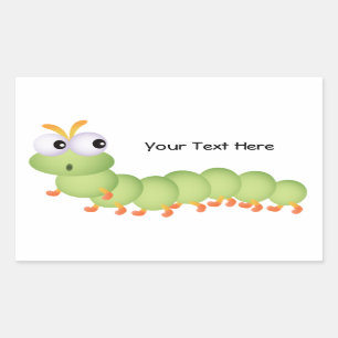 Little Worm (personalized) Sticker