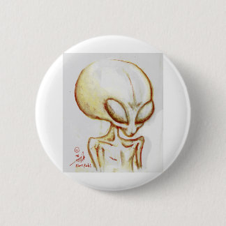 Little Yellow alien form -I am Number Four 2 Inch Round Button
