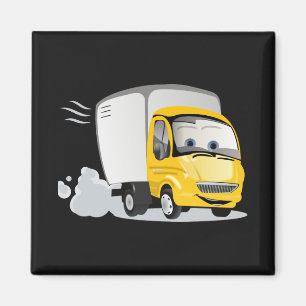 Little Yellow Cartoon Truck for Kids! Magnet
