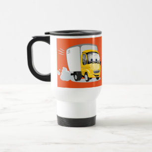 Little Yellow Cartoon Truck for Kids! Travel Mug