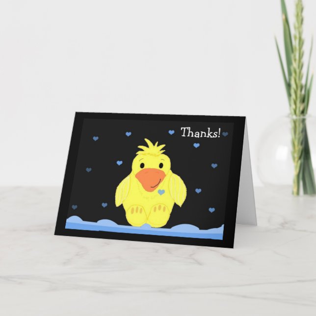Little Yellow Duck Thank You Card (Front)