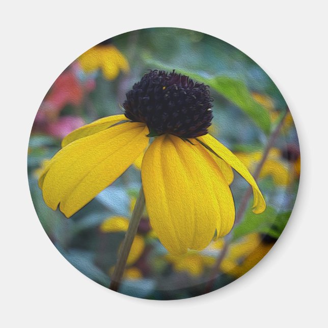 Little yellow flower magnet (Front)