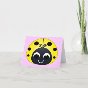 Little Yellow Ladybug Note Card