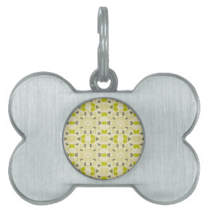 Little Yellow Roses Pet Name Tag