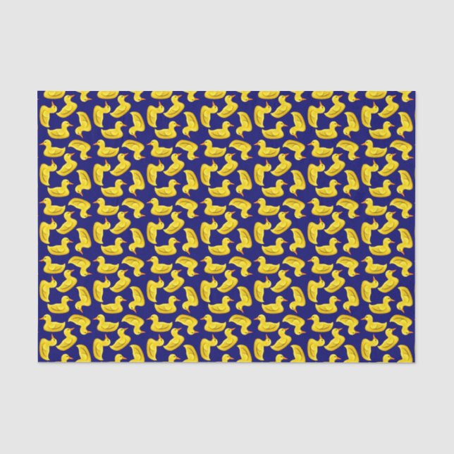 Little Yellow Rubber Ducks Wrapping Paper (Front)