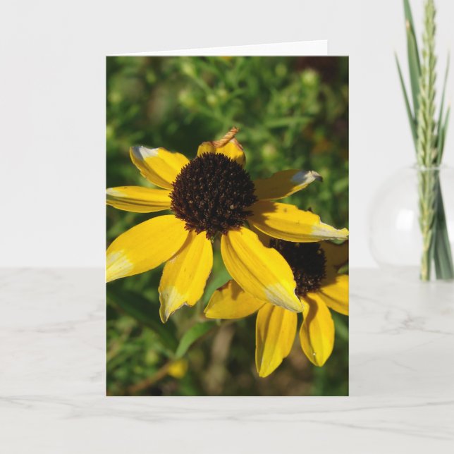 Little Yellow Wildflowers Card (Front)