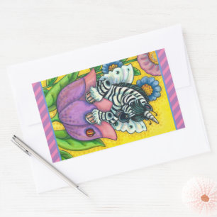 LITTLE ZEBO WHIMSYNICKER, ZEBRA UNICORN Fantasy Sticker