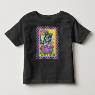 LITTLE ZEBO WHIMSYNICKER, ZEBRA UNICORN Fantasy Toddler T-shirt