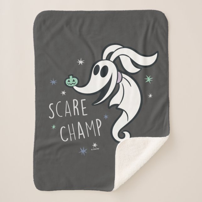 Little Zero - Scare Champ Sherpa Blanket (Front)