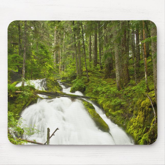 Little Zig Zag Falls | Mount Hood National Forest Mouse Pad (Front)