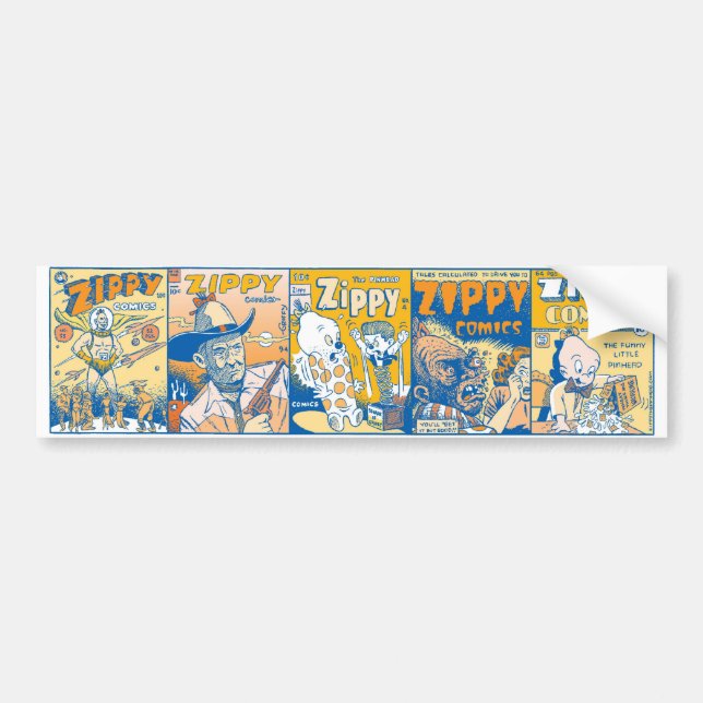 Little Zippy Comic Covers Bumper Sticker (Front)