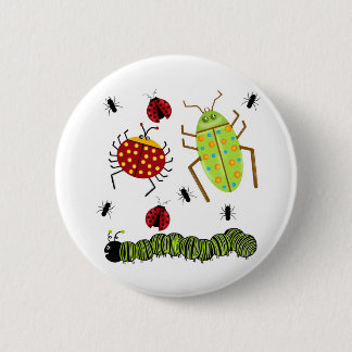 Littlebeane Bugs Insects Ladybug Ant Caterpillar 2 Inch Round Button