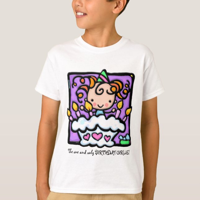 LittleGirlie has a party! T-Shirt (Front)