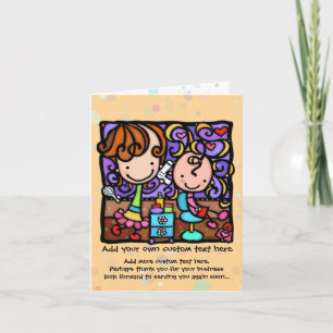 LittleGirlie plays Hair Stylist BUFF card