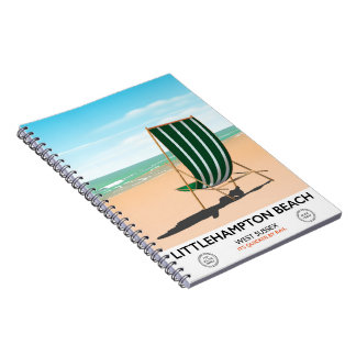 Littlehampton Beach East Sussex travel poster Notebook