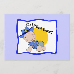 Littlest Cowboy Invitations - Personalize