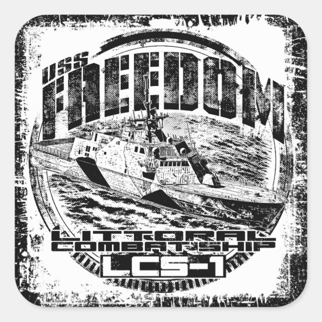 Littoral combat ship Freedom Sticker (Front)