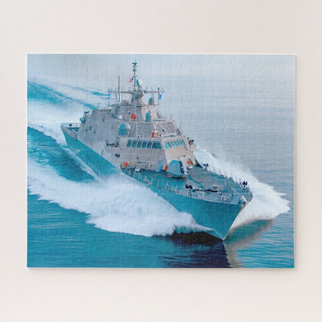 LITTORAL COMBAT SHIP – LCS-13 (16x20 INCH) Jigsaw Puzzle (Horizontal)