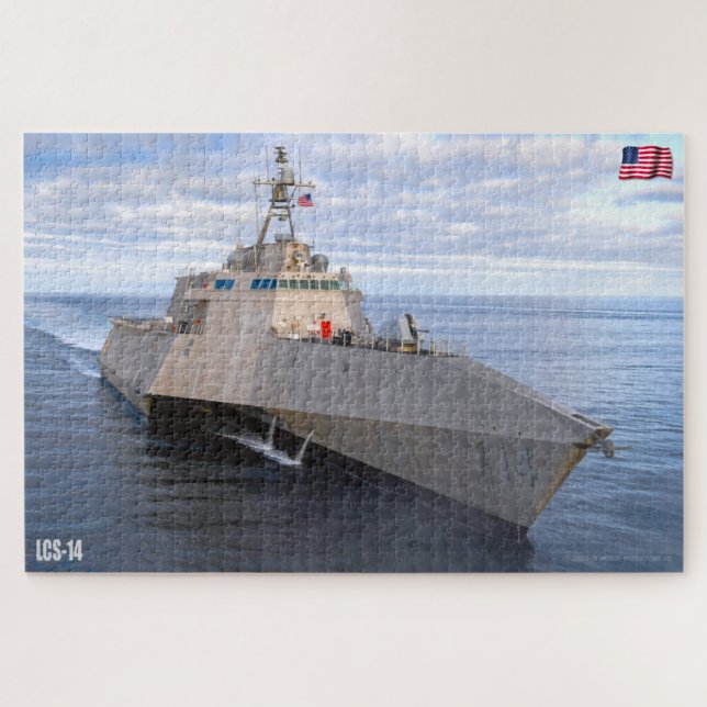 LITTORAL COMBAT SHIP – LCS-14 (20x30 INCH) Jigsaw Puzzle (Horizontal)