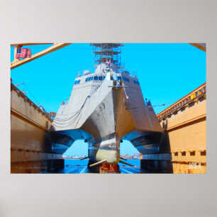 LITTORAL COMBAT SHIP – LCS-8 POSTER