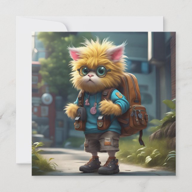 Litttle Monster AI Fantasy Digital Art Print  (Front)