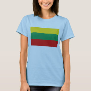 Lituanie Drapeau x Carte T-shirt