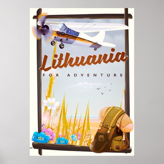 lituanie - Pour une affiche voyage aventure (Devant)