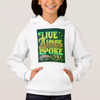 "LIUE AIMES LPOKE Slogan Girls' Pullover Sweat - s