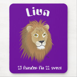Liun 23 fanadur fin 22 avust Mauspad Mouse Pad
