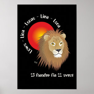 Liun 23 fanadur fin 22 avust Poster