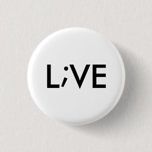live 1 inch round button
