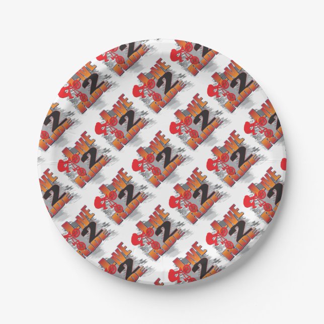 LIVE-2-RIDE-BMX PAPER PLATE (Front)