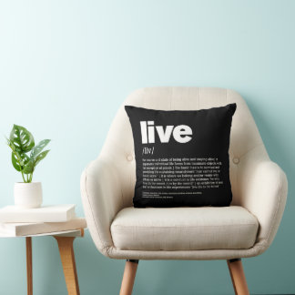 Live 2 throw pillow