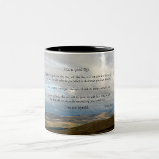 Live a good life - Marcus Aurelius Two-Tone Coffee Mug