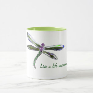 Live a Life Uncommon - Dragonfly Mug
