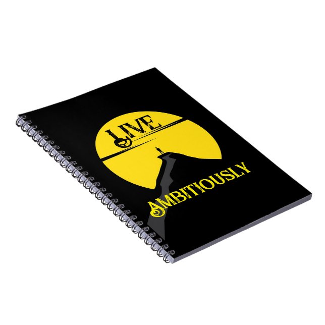 Live Ambitiously Notebook (Right Side)