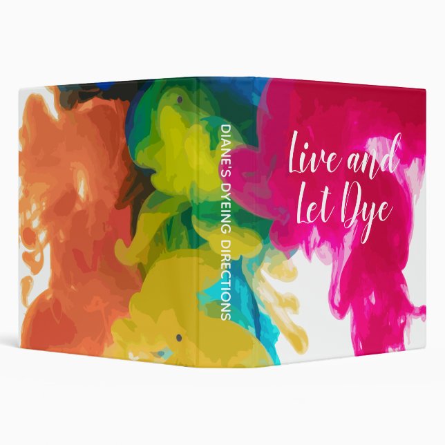 Live and Let Dye - Swirling Dye Colours Binder (Background)