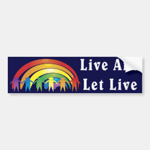 Live And Let Live Bumper Sticker