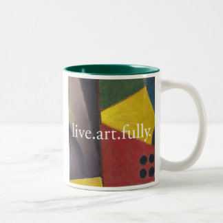 live.art.fully. coffee mug