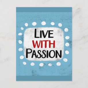 Live Avec Passion Carte Postale