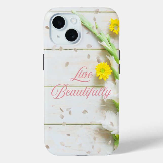 Live Beautifully - iPhone / iPad case (Back)